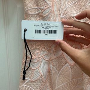 Scout & Mollys Floral embroidery dress